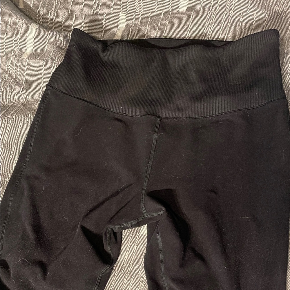 ALO Yoga ribbed Black Leggings